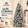 Árbol de Navidad Alpe Europeo de 160 cm — Pino Nevado con Piñas