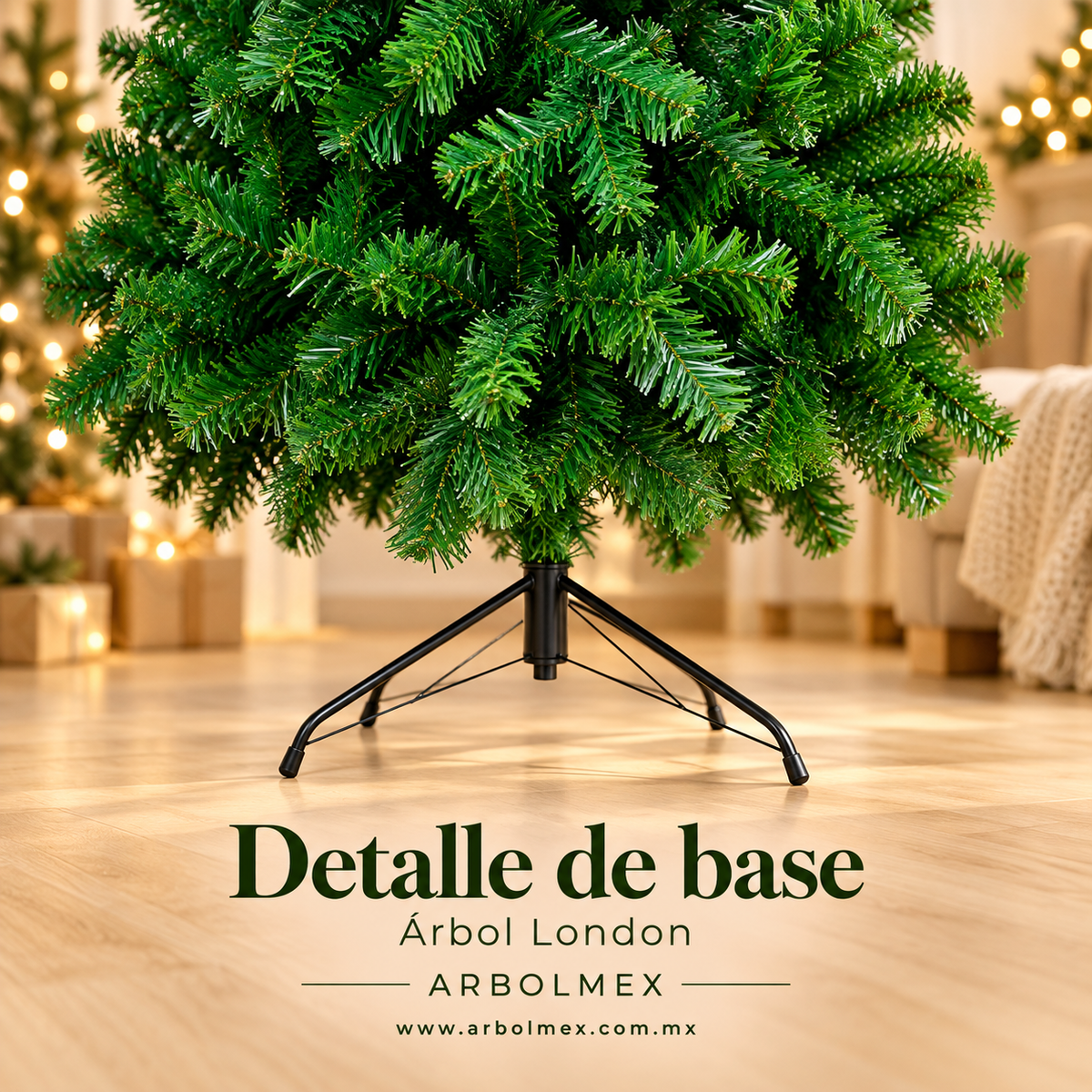 Árbol de Navidad London 130 cms.