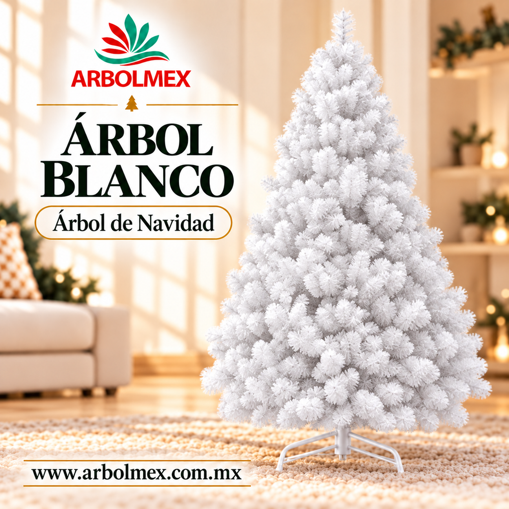 Árbol de Navidad Báltico Blanco 220 – Elegancia Pura